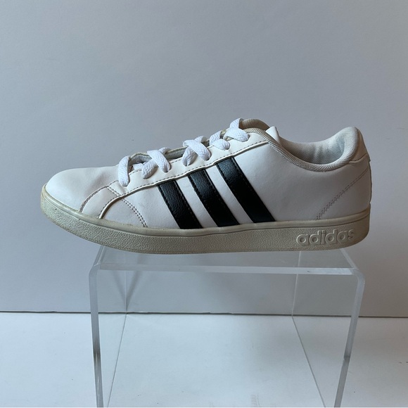 Adidas Women’s 8 Neo Baseline AW4409 Tennis Shoes White Black - Picture 2 of 10